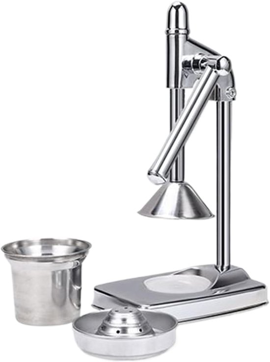 Handpresse Für Zitrusfrüchte Küchenhelfer Zum Entsaften Hohe Saftausbeute 20 X 14 X 38 Cm Silber