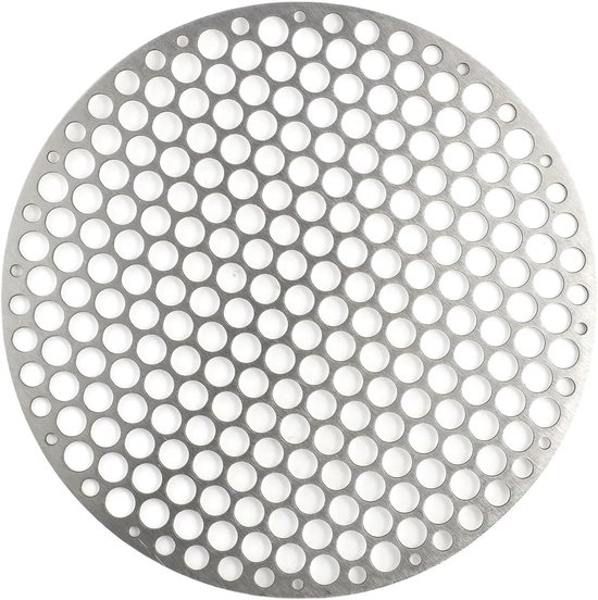 Grillnetz Aus Edelstahl – Für Outdoor-kochen – Wiederverwendbar – 18 Cm – Silber