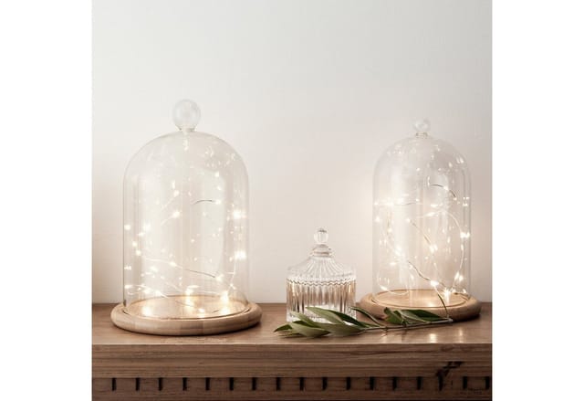 20er LED Micro Lichterkette warmweiß batteriebetrieben