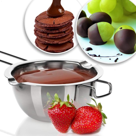 Universeller Schmelztopf Aus Edelstahl Bain Marie Topf Für Schokolade Und Butter Spülmaschinenfest Silber Kleiner Schmelztopf Mit Haken Und Ausgi