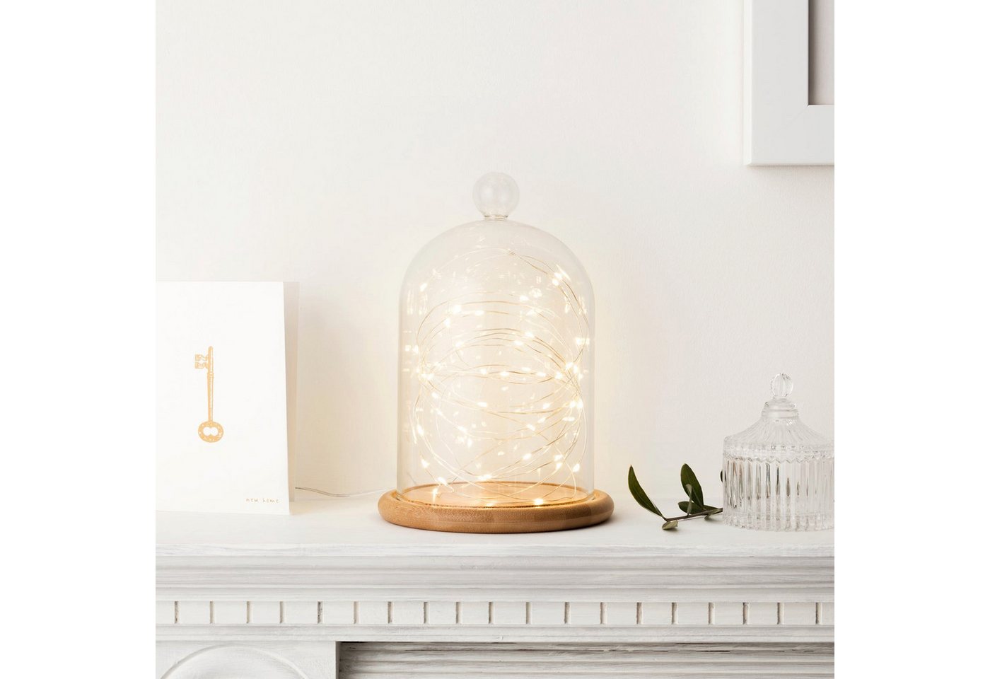 50er LED Micro Lichterkette warmweiß Bild 2