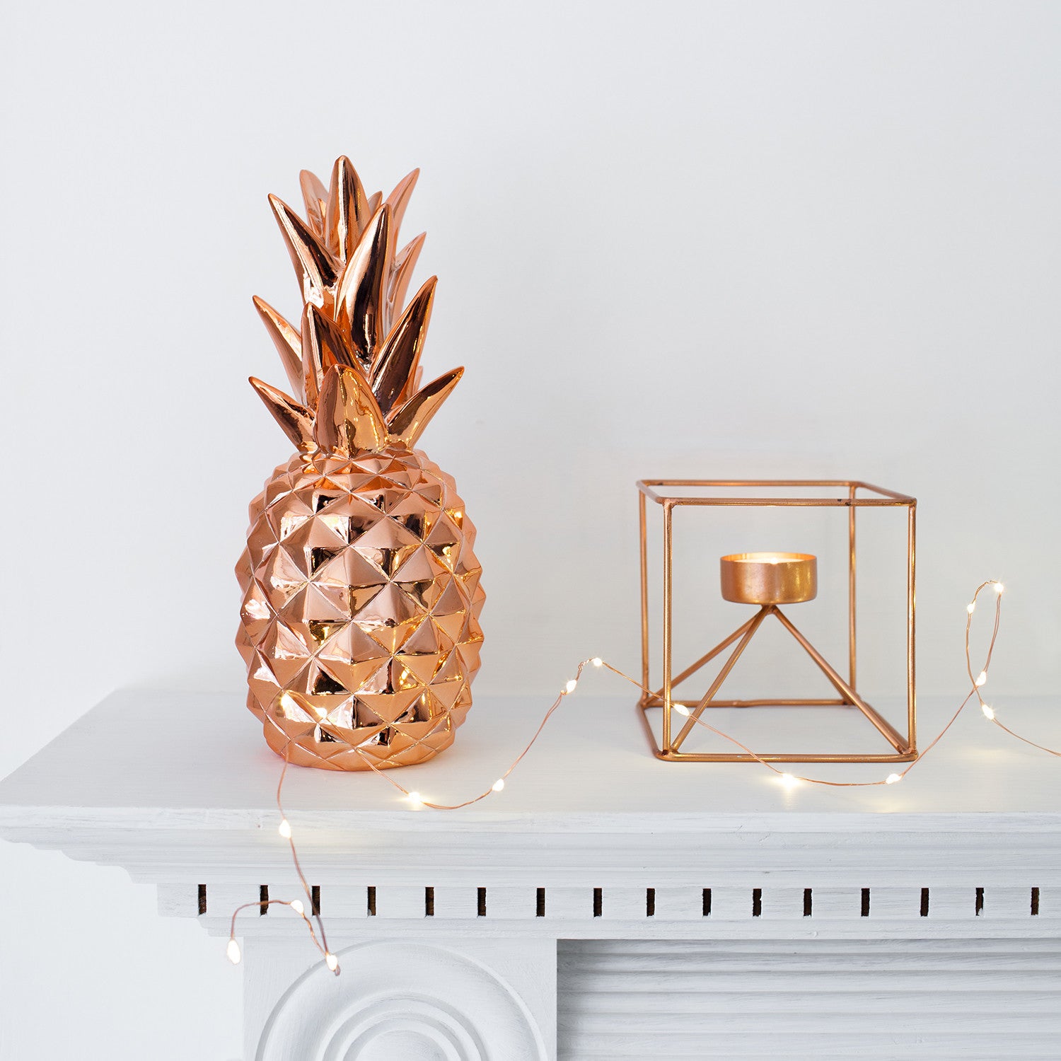 50er LED Micro Lichterkette Kupferdraht warmweiß Bild 3