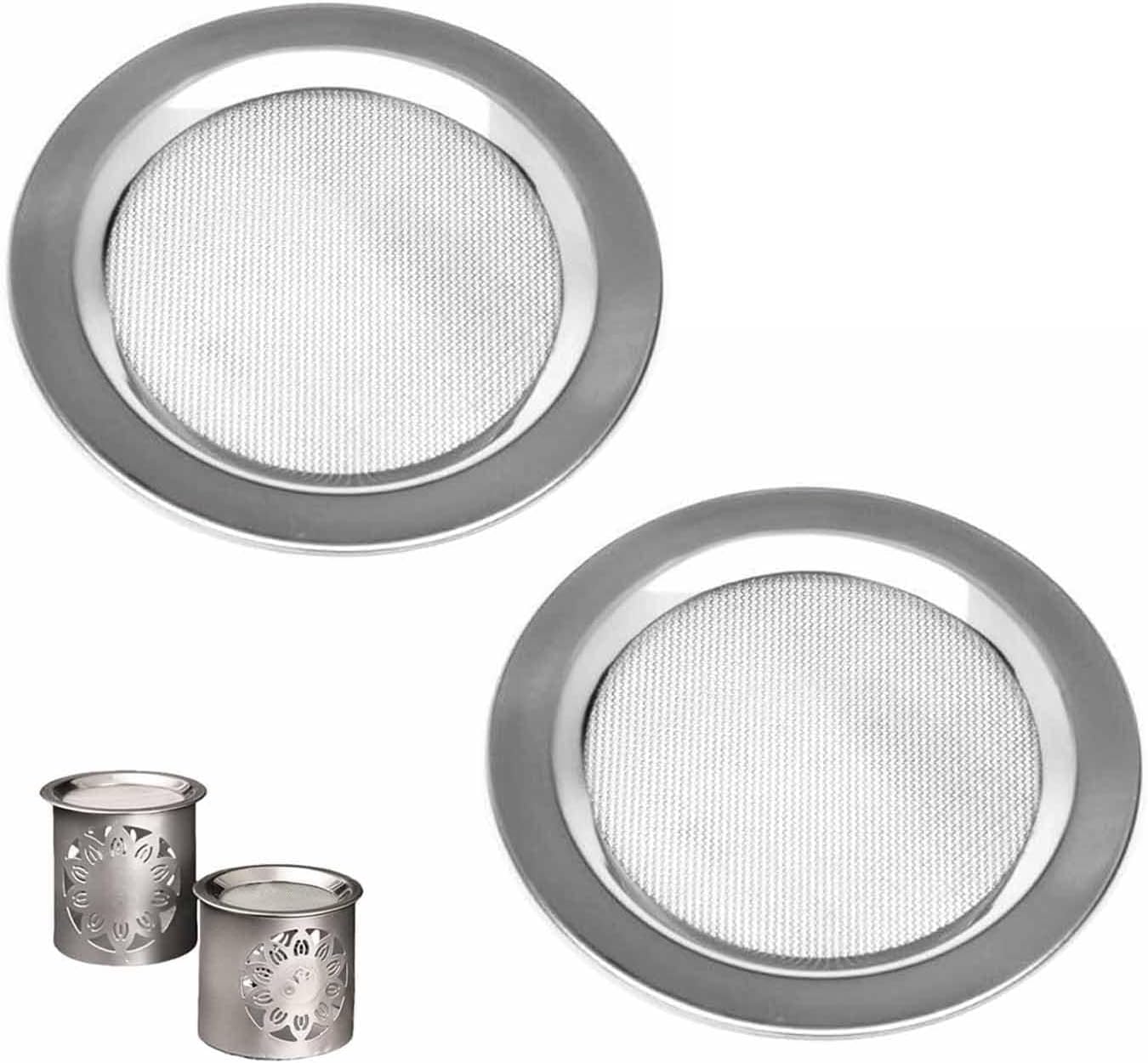 Set Mit 2 Edelstahl-räuchersieben – Durchmesser Ø 10 Cm Für Duftlampen Und -wärmer – Ersatzsieb Für Duftlampen Und Ätherische Ölwärmer, Leicht Zu Reinigen