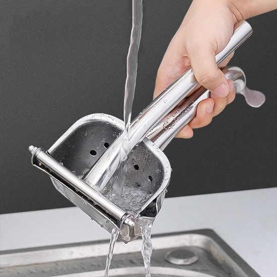 Manuelle Obstpresse – Zitruspresse Für Die Küche – Saftgewinnung – Edelstahl 304 – 25 X 11 X 5 Cm – Silber