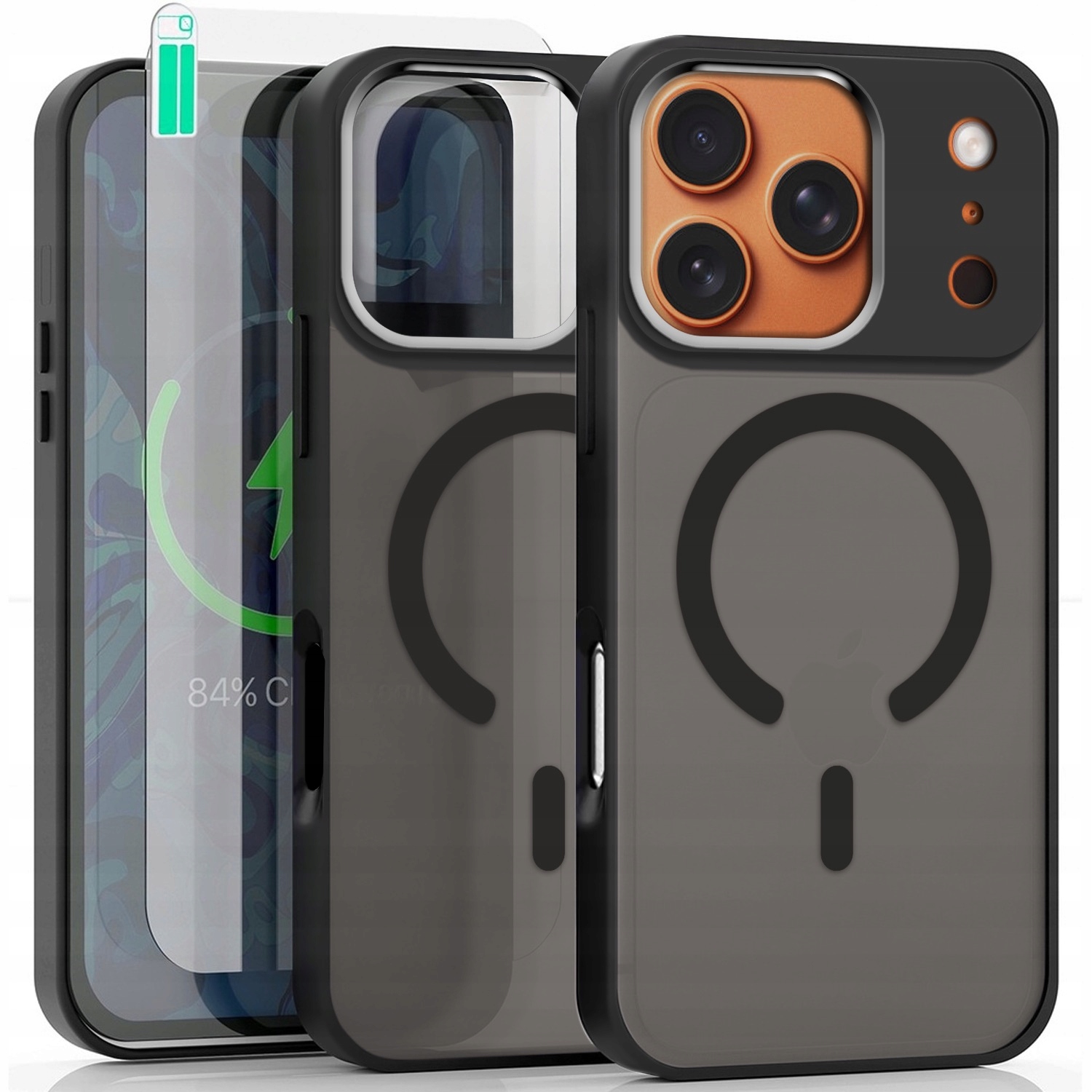 Verstärkte 360°-schutzhülle Für Iphone 17 Pro Max, Matt, Mit Magsafe-funktion Und 9h-glas