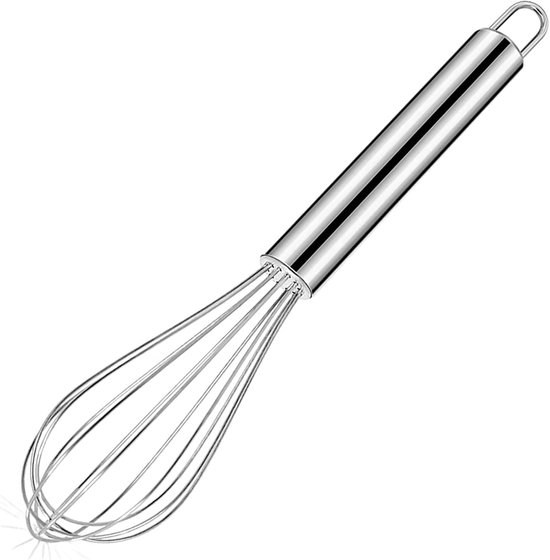 1 Stück Schneebesen Aus Edelstahl Küchenhelfer Zum Backen Im Haushalt Silber (8 Zoll)