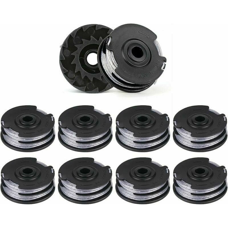 F016800351 Packung Mit 10 Ersatzspulen Für Trimmerfaden (6 M X 1,6 Mm) Für Freischneider Mit Doppelfaden. Passend Für Art 30-36 Li, Art 30, Art 27 Und Art 24.