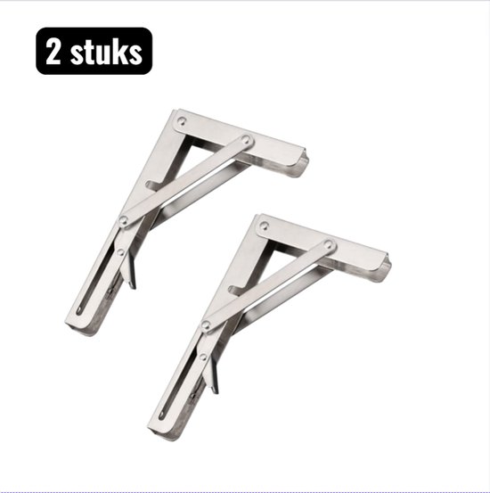 2 Stück Regalträger Klappbare Dreieckshalterung Aus Edelstahl 30 Cm Extra Dicke Und Stabile Wandhalterung Für Regale, Arbeitsplatten Und Schrankb