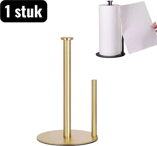1 Stück Taschentuchspender Taschentuchbox Stehender Küchenrollenhalter Aus Edelstahl Für Küchen Und Badezimmerpapierrollen Dicke Basis Federarme