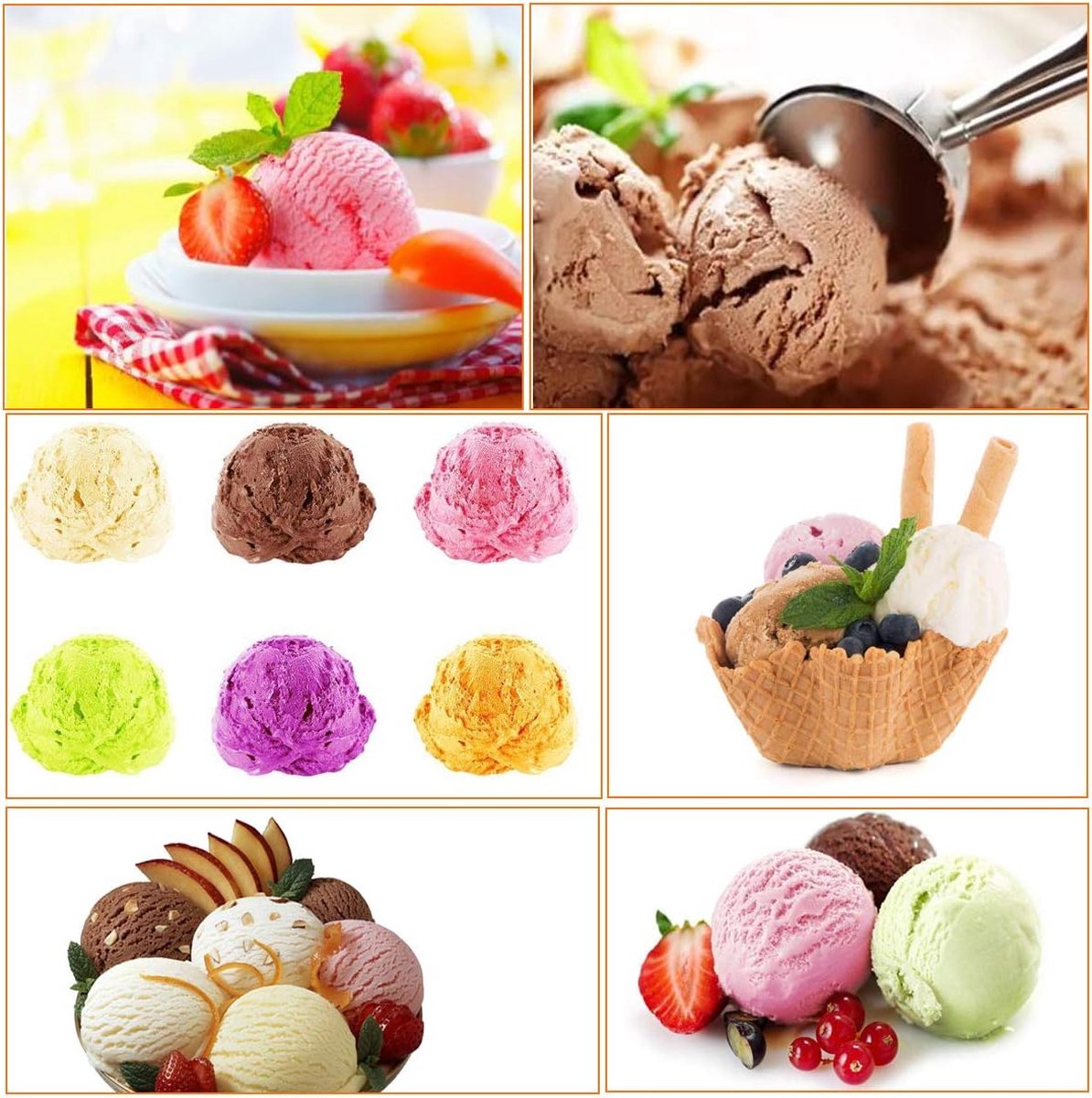 Kekslöffel-set – 3-teiliger Kekslöffel Zum Backen, Eisportionierer, Fruchtportionierer, 3er-set – Keksteiglöffel – Aus Edelstahl (4 Cm + 5 Cm + 6 Cm)