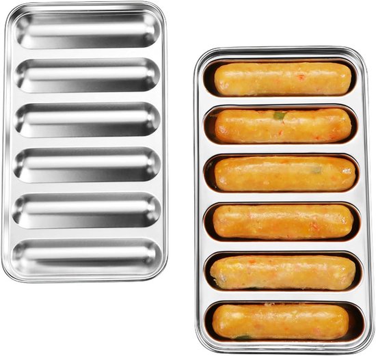 Wurstform Aus Edelstahl Mit Deckel – Silber