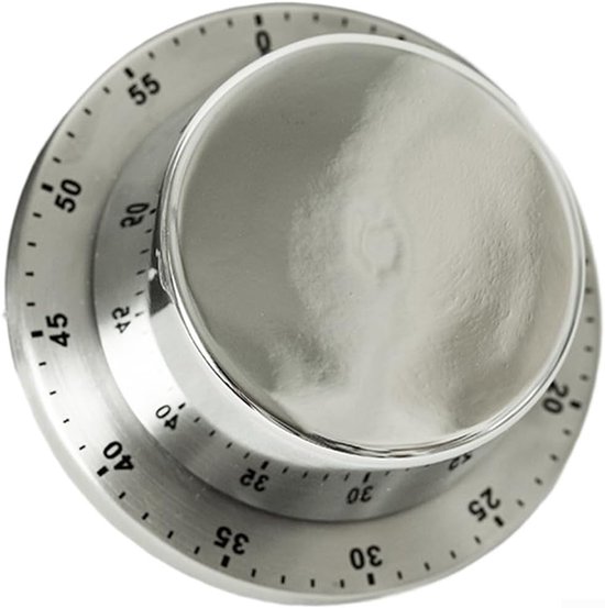 Küchentimer Aus Edelstahl Mechanischer Kochtimer Zum Kochen Und Backen Lauter 72 Db Alarm 79 Cm Silber