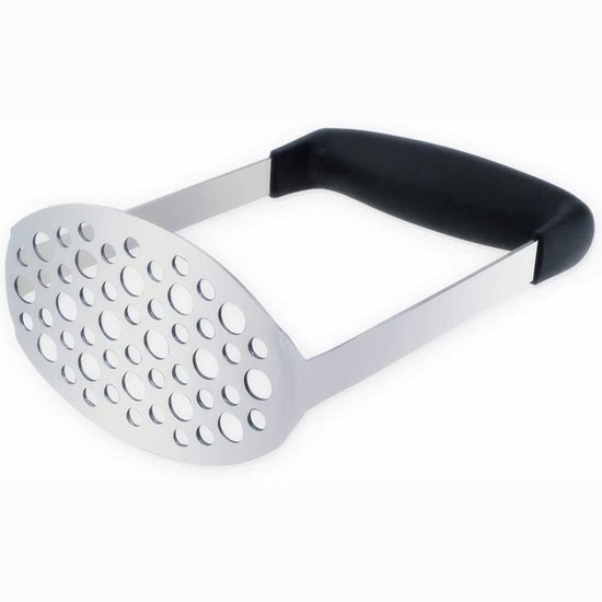 Kartoffelpresse Kartoffelstampfer Pürierstab Edelstahl 12,5 X 7,8 Cm Silber