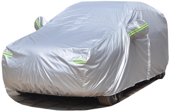 Autoabdeckung, Plüsch, Wasserdicht, Staubdicht, Uv-schutz, Winddicht, 435 X 180 X 160 Cm, Universal-autoabdeckung, Silber