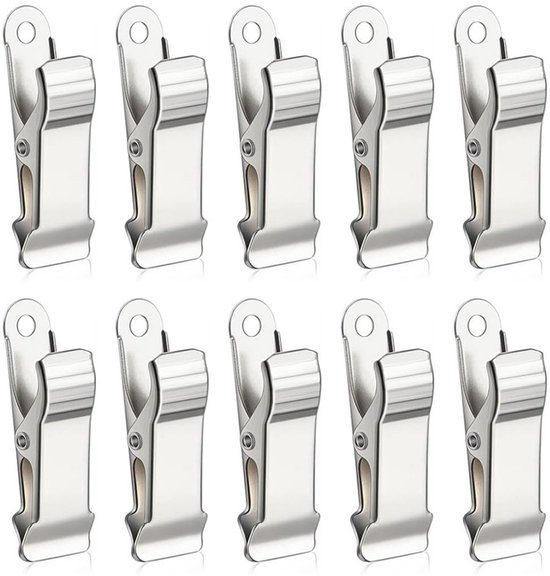 Mini-metallclips – Mini-federclips – 10er-pack – Silber