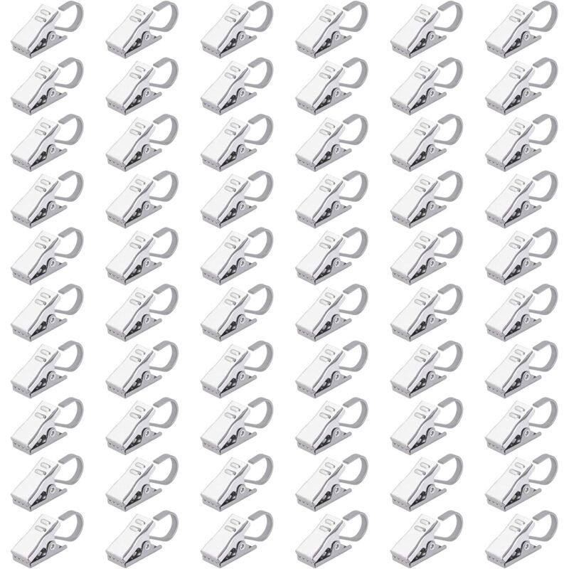 Edelstahl-duschvorhangclips, Vorhanghaken Für Duschvorhangringe, Beleuchtete Partydekoration, Heimdekoration, 100 Stück