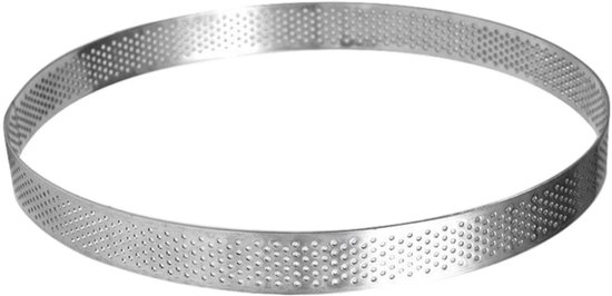 Ausgeschnittene Tortenringe – 3er-pack – Ausgeschnittene Tortenringe – Edelstahl – Durchmesser 20 Cm – Höhe 2 Cm – Silber