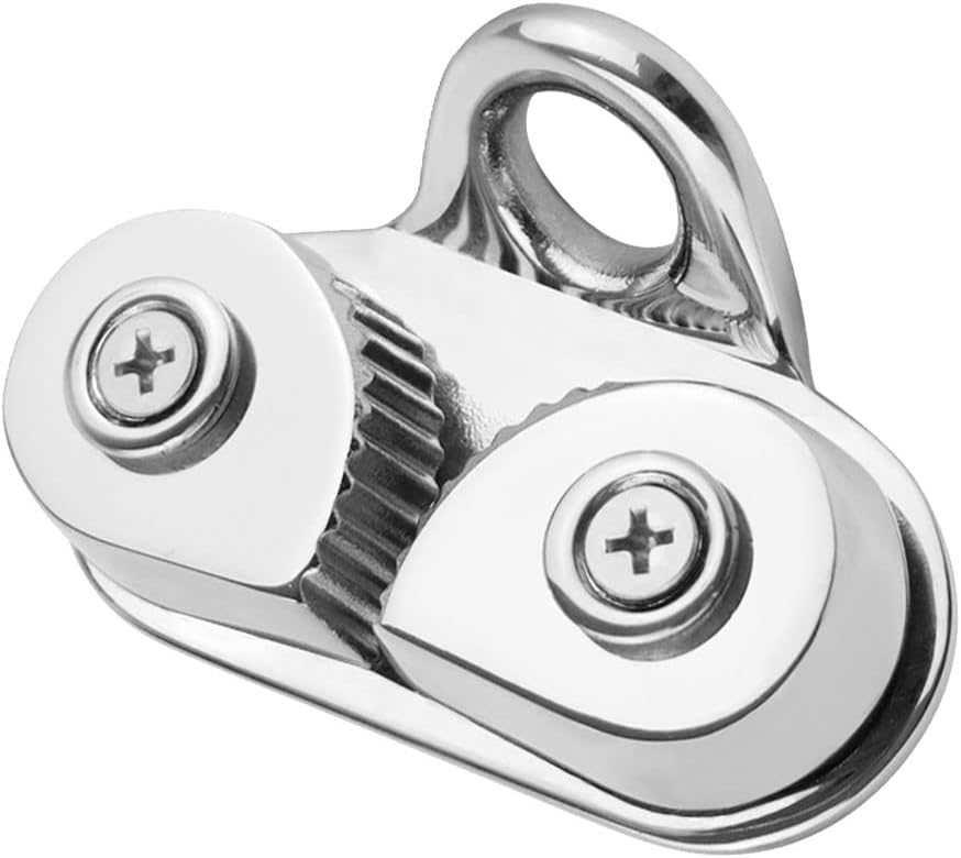 Stainless Steel Roller Rope Gripper Rope Clamp Cam Clamp Boat Cam Clamp Guide Line Sailing Boat Canoe