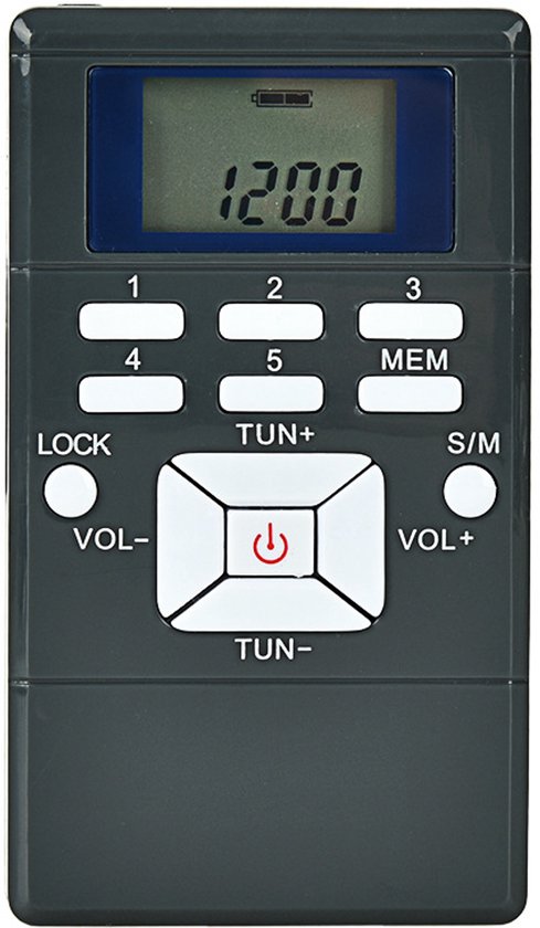 Tragbares Fm-stereoradio Mit Kopfhörern, Mini-transistorradio Mit Digitaler Abstimmung Für Gehen, Laufen, Joggen, Grau