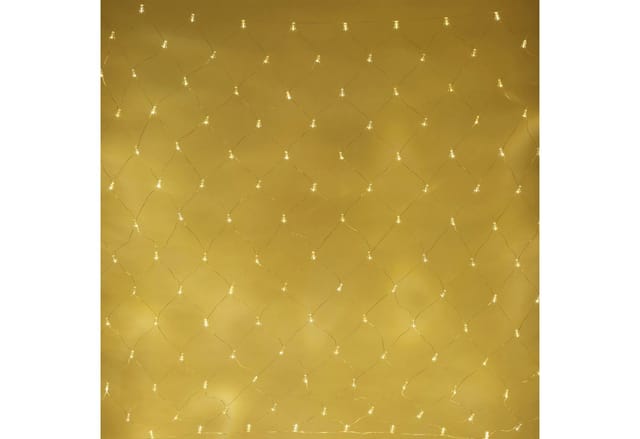 Core Connect 2m x 2m 140er LED Lichternetz warmweiß koppelbar transparentes Kabel