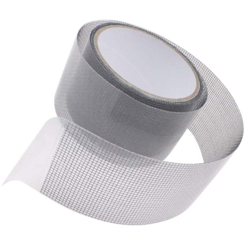 Rolle Moskitonetz-klebeband, Reparaturkleber Für Fliegengitter, Einseitiges Netzklebeband, Grauer, Transparenter Kleber, 5 Cm Breit