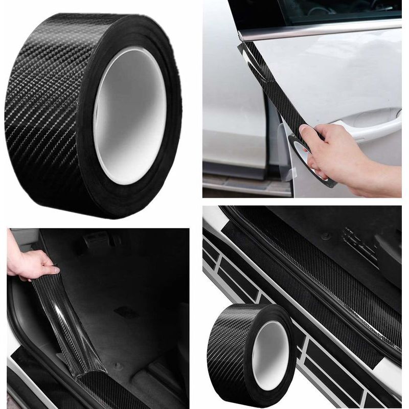 Universelle Einstiegsleistenschutzfolie Für Autos (5 M) - Carbonfaser-aufkleber.