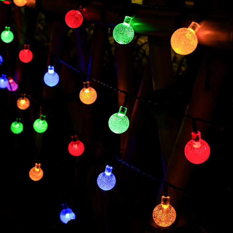 M Lange Solar-lichterkette Mit 20 Leds Für Den Außenbereich, Ip65 Wasserdicht, 8 Modi, Solar- Und Usb-betrieben, Für Garten, Gartenpartys, Weihnachten Und Andere Feierlichkeiten