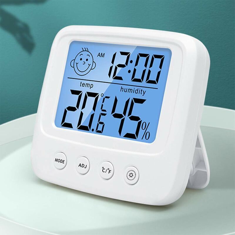 Digitales Innenthermometer Und Hygrometer – Genauigkeit ± 1 °c – Komfortanzeige Mit Hintergrundbeleuchtung – Abmessungen 3,5 X 3,0 Zoll
