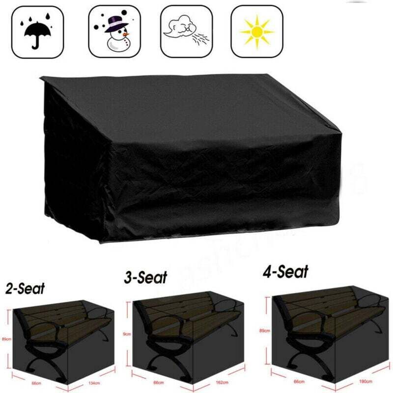 Gartenbankabdeckung, 2-sitzer-gartenbankabdeckung, Schutzhülle Für Gartenmöbel, 210d Oxford-gewebe, Wasserdicht, 134 X 66 X 89 Cm