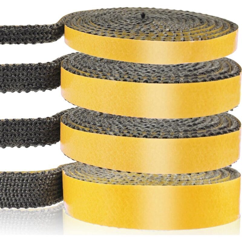 Selbstklebende, Geflochtene Kamineinsatzdichtung – Hitzebeständig Bis 600 °c – Abmessungen 3 Mm X 15 Mm X 2 M – Für Öfen, Backöfen Und Kamine