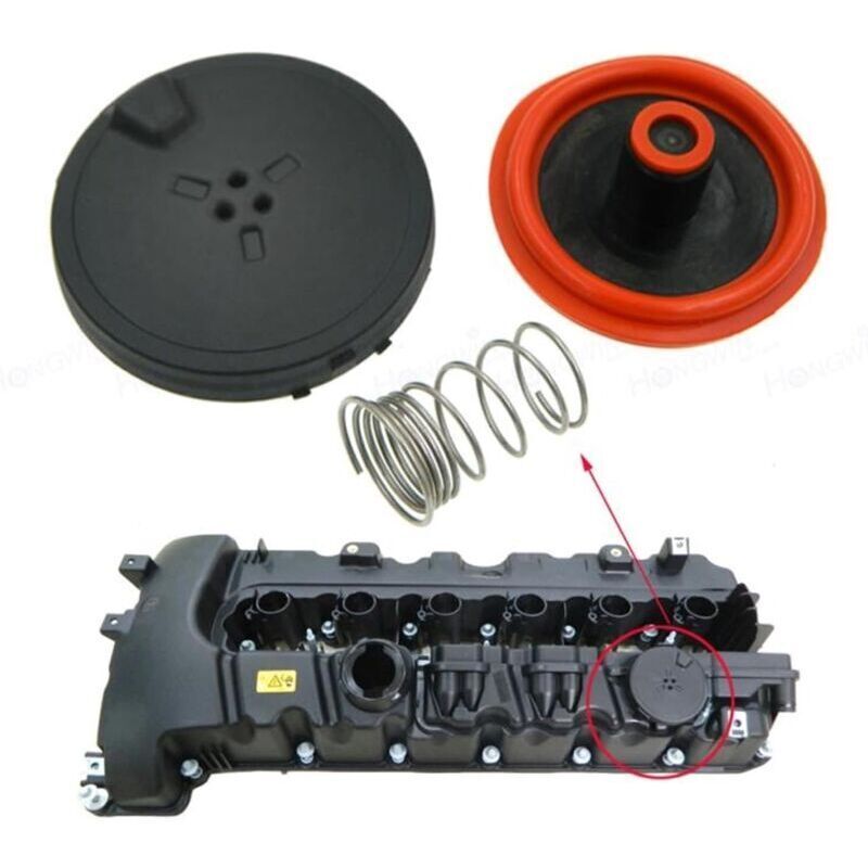 Pcv-ventilkappe Für Bmw N53 Motoren – Verhindert Öllecks – Hält Optimalen Motordruck Aufrecht – Kompatibel Mit E90, E91, E92, E93, E60, E61, F10, F11, E63, E64 – 11127548196