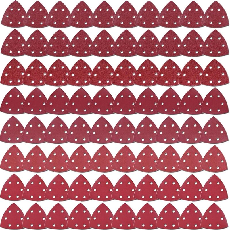 80 Stück Dreieckiges Schleifpapier Mit Den Körnungen 60/80/120/240 Zum Schleifen Und Polieren