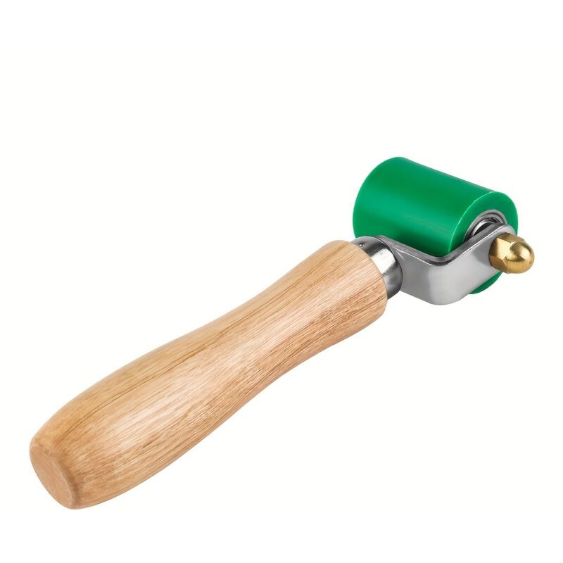 Silikon-nähwalze Mit Holzgriff Für Hochtemperatur-schweißanwendungen, Für Pvc-membranen (grün)