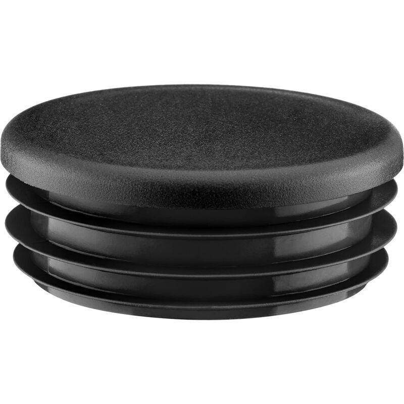 40-mm-rundrohr-endkappen, Schwarz (packung)