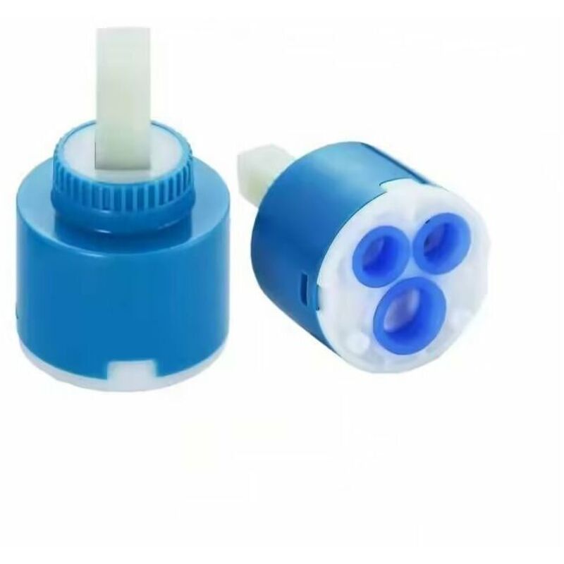 Keramik-kartusche Für Mischbatterien, Keramikkartusche Für Bad- Oder Küchenarmaturen (blau, 2 Stück, 40 Mm)