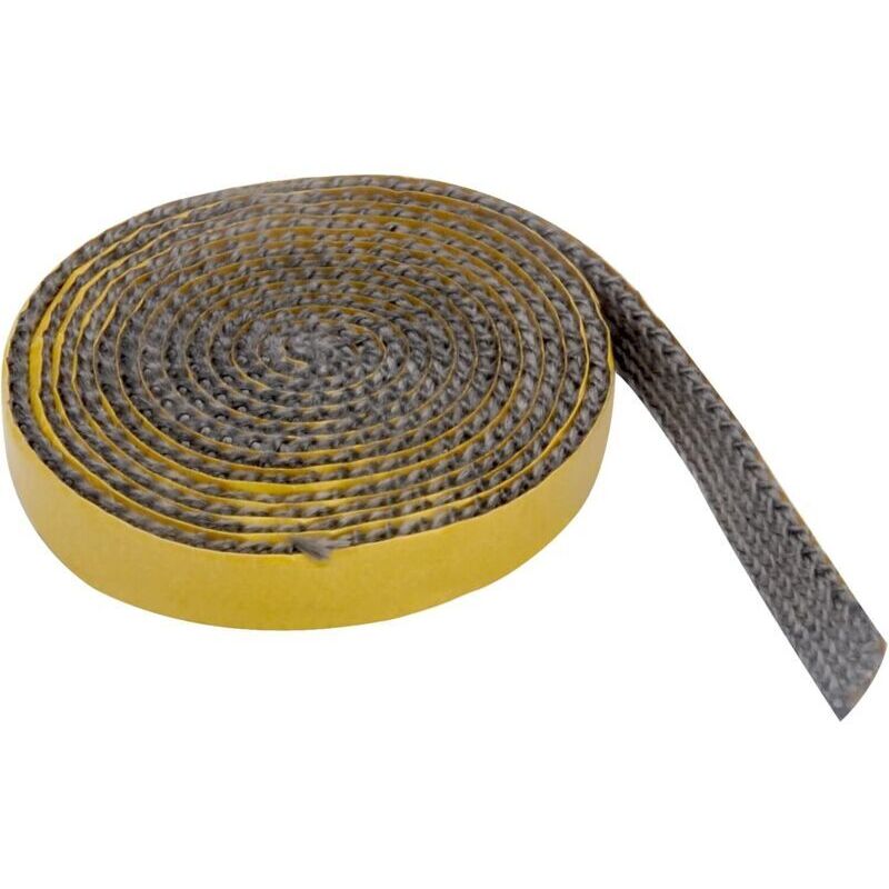 Hochtemperatur-dichtungsstreifen 2 M X 15 Mm X 3 Mm – Glasfaserseil, Beständig Bis 550 °c – Doppelseitiges Klebeband