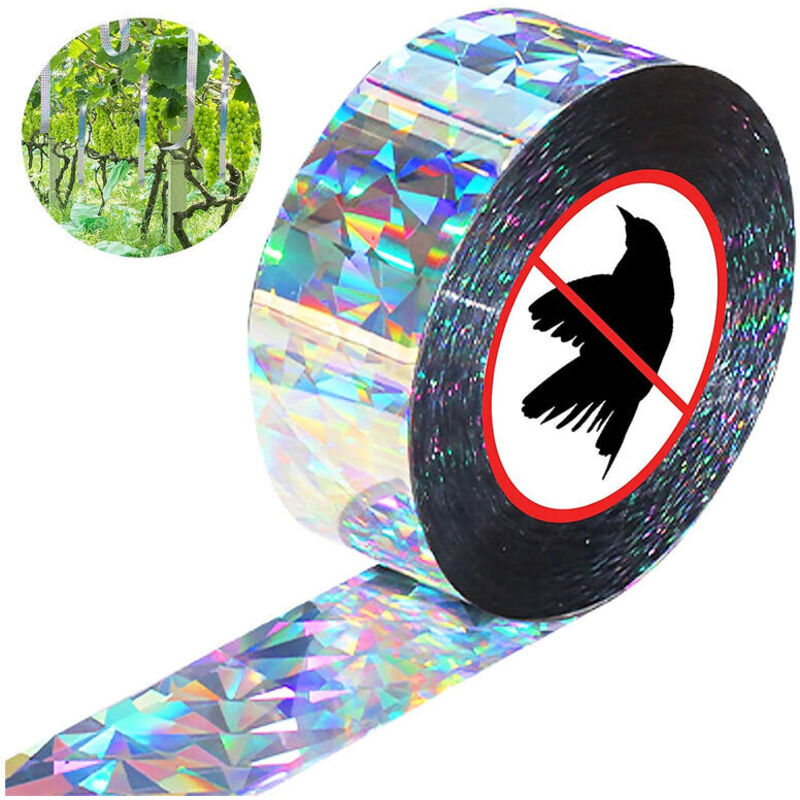 50 M Vogelabwehrband – Reflektierende Polyesterfolie – Taubenabwehr – Wetterfest