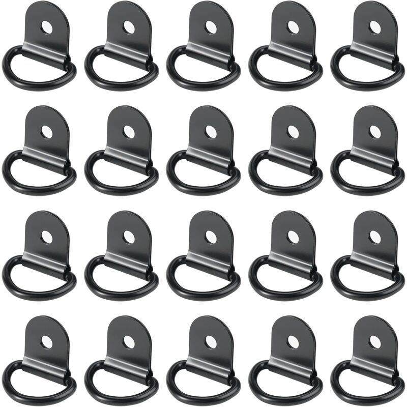 Set Mit 20 Edelstahl-zurrösen, 36 Mm Durchmesser – Tragfähigkeit 100 Kg – Einfache Montage Auf Holz- Und Metalloberflächen – Für Lkws Und Kajaks