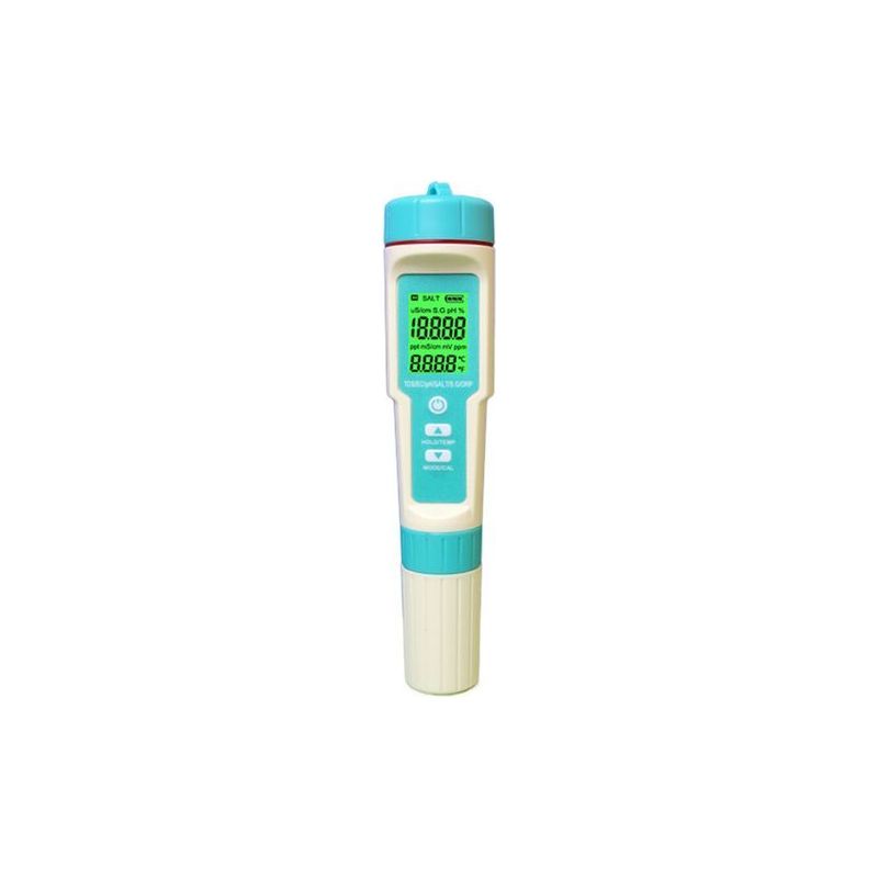 Wassertester, 7-in-1 Ph-meter Und Ph/tds/salz/orp/sg/temperatur/ec-tester, Ph-meter Mit Lcd-bildschirm, Für Trinkwasser, Schwimmbäder, Aquarien, Hydrokultur