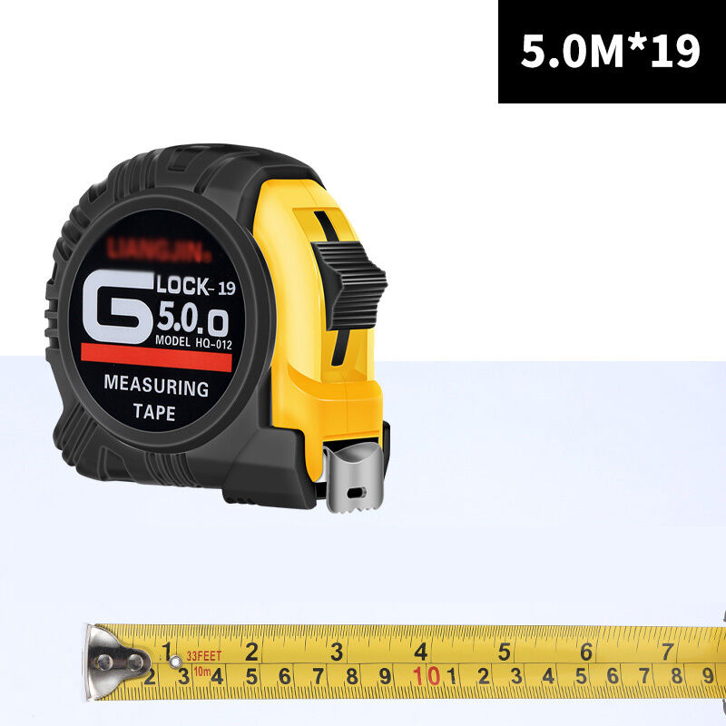 Rollmaßband, Stahlmaßband, 5 M X 19 Mm, Für Bauarbeiten, Schwere Arbeiten, Schreinerarbeiten Und Heimwerkerprojekte