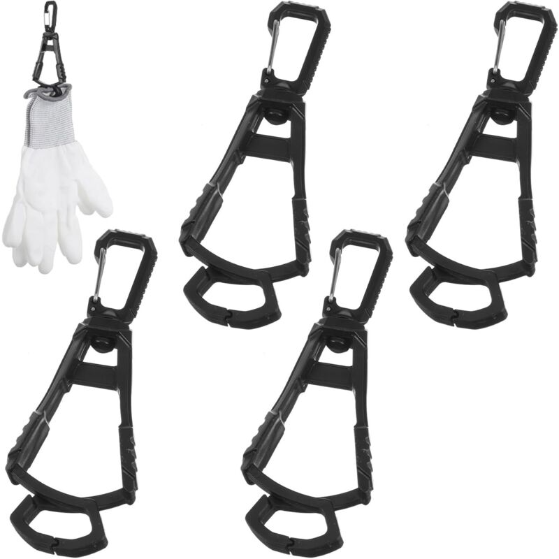 Set Mit 4 Universellen Clips Für Arbeitshandschuhe, Robuste Sicherheitshandschuhhalter Für Bau-, Outdoor- Und Industrieanwendungen