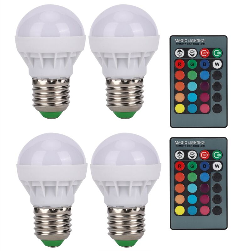 E27 Rgb-led-lampen Mit Farbwechsel, 40 W, Mit Fernbedienung, Für Die Schlafzimmerdekoration, 85–265 V