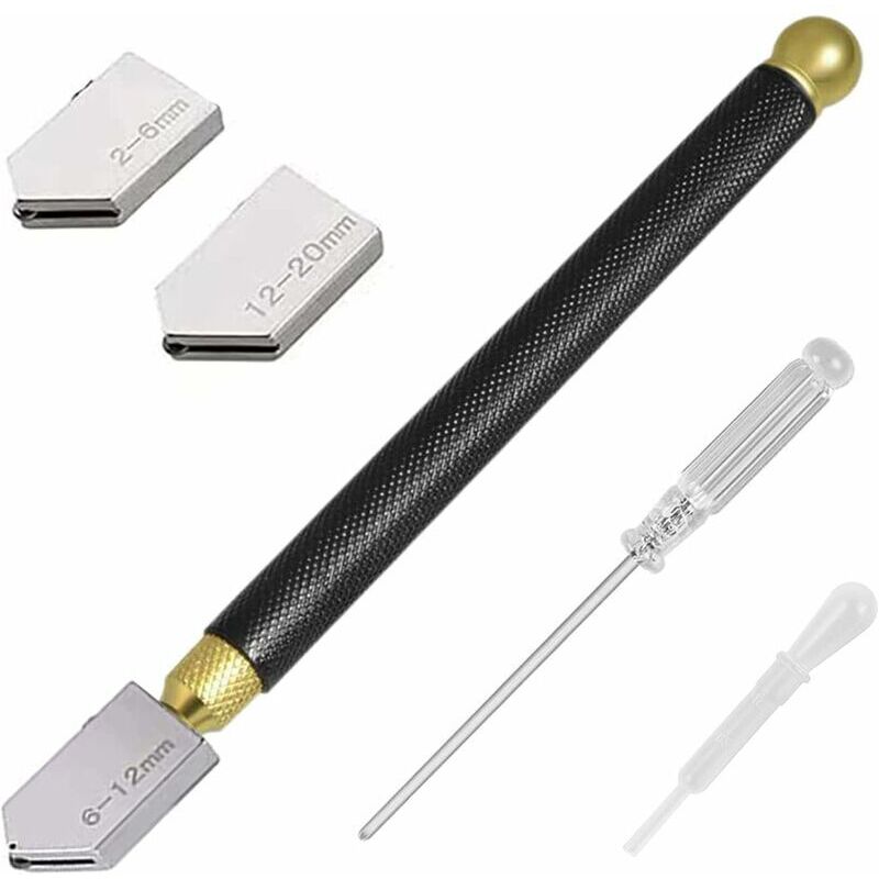 Glasschneider, Professioneller Glasschneider, Glasschneidwerkzeug, Stiftform, Schneidet Glas Von 2 Bis 20 Mm Dicke Zum Schneiden Von Glas/fliesen/spiegeln/mosaiken