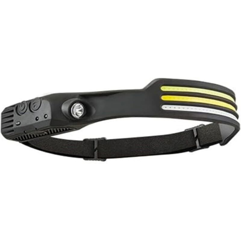 Wiederaufladbare Led-stirnlampe, Led-lichtband, 230° Breiter Lichtkegel Mit Bewegungssensor Für Erwachsene, Ideal Für Camping Und Wandern In Der Natur