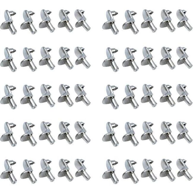 10x Stahl-regalwinkel, Winkelverbinder, 5-mm-zapfen, Schrankbefestigung