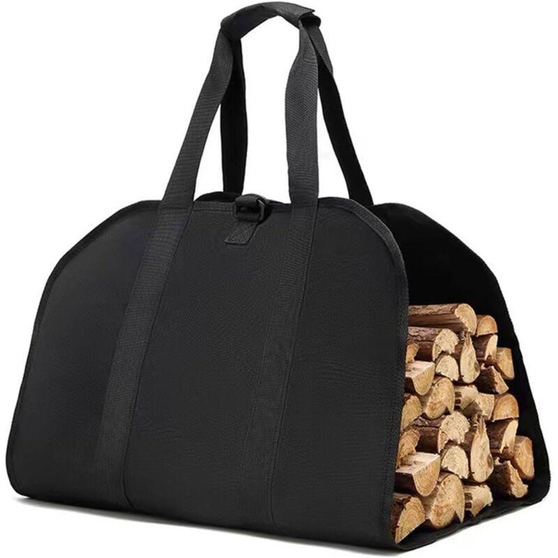 Tragetasche Aus Canvas Für Brennholz – Tragbare Brennholztasche – Sammelbeutel Für Camping, Ofen Und Kamin