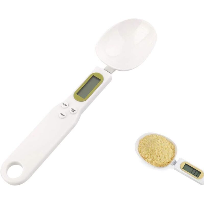 Mengshen Digitale Küchenwaage Für Löffel, Hochpräzise Kleinwaage Mit Tara-funktion, 500 G (0,1 G) Milligramm-skala, Weiß