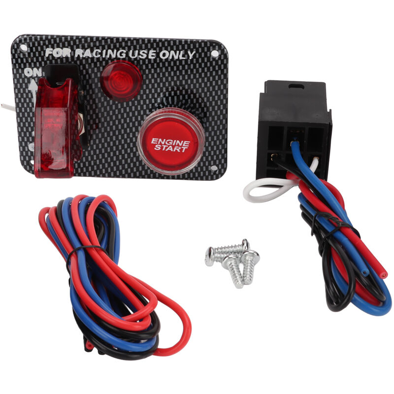 Jeffergarden 40a 12v Zündschalter Aus Aluminiumlegierung, Motorstartknopf, Universalpanel Für Rennwagen