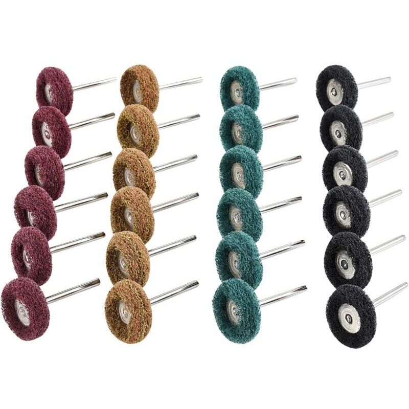 Polierhaube Und Schwamm, 40-teiliges Bohrmaschinen-polierset, Dremel-zubehör, 25-mm-schleifpads Für Dremel-rotationswerkzeuge, Körnung 80/150/240/300, Holzpolierzubehör