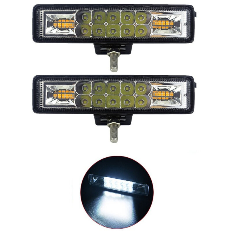 Arbeitsscheinwerfer, 2er-pack Led-pods, 48-w-led-arbeitsscheinwerferleiste, Nebelscheinwerfer, Wasserdicht, Flutlicht Und Spotlicht-kombination Für Geländewagen, Atvs Und Utvs, Weißes Licht